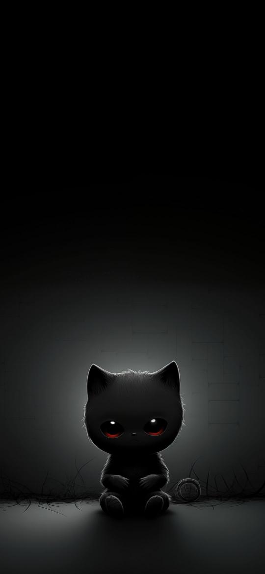 Eerie Kitten Wallpaper