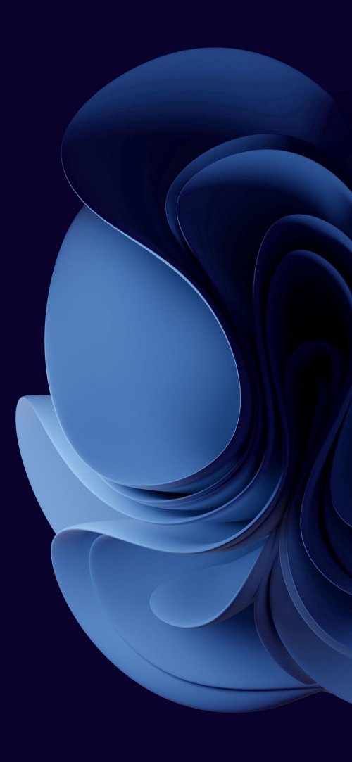 Abstract Blue Swirls
