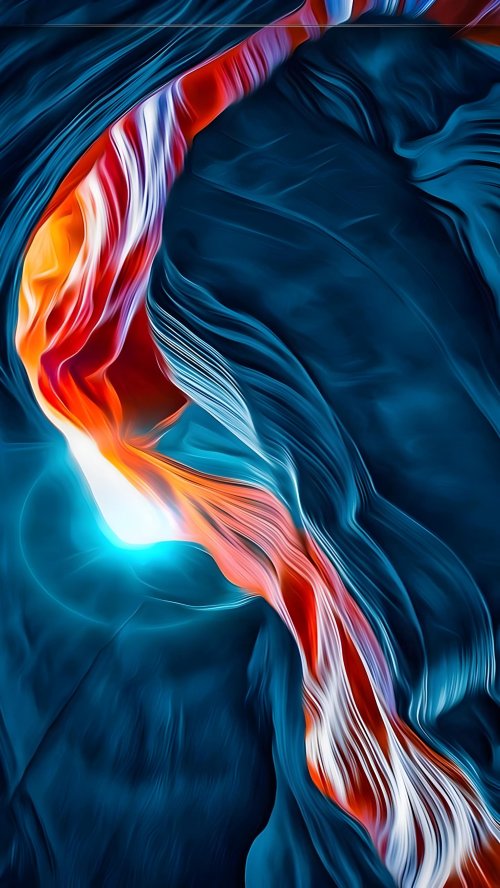 Abstract Canyon Flow - 4K Wallpapers Wallpaper