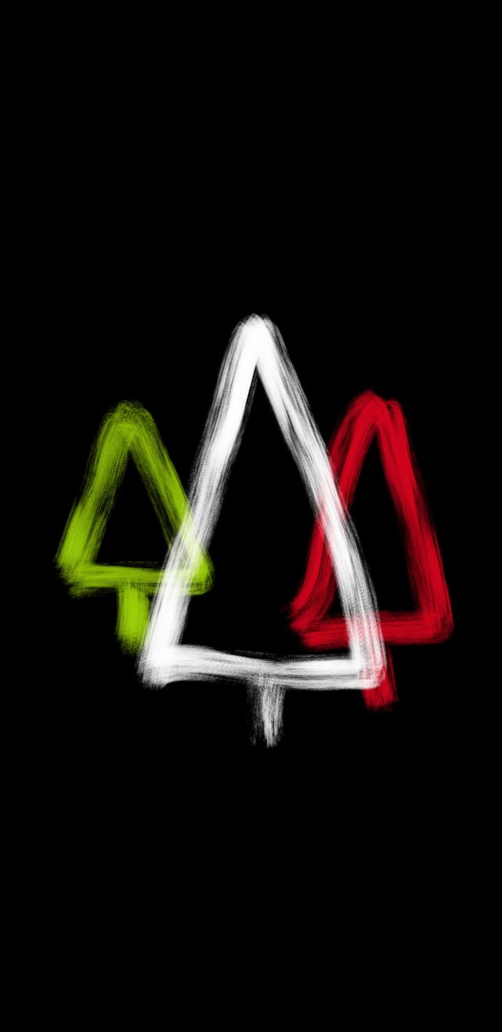 Abstract Christmas Trees - Related 4K Wallpapers wallpaper