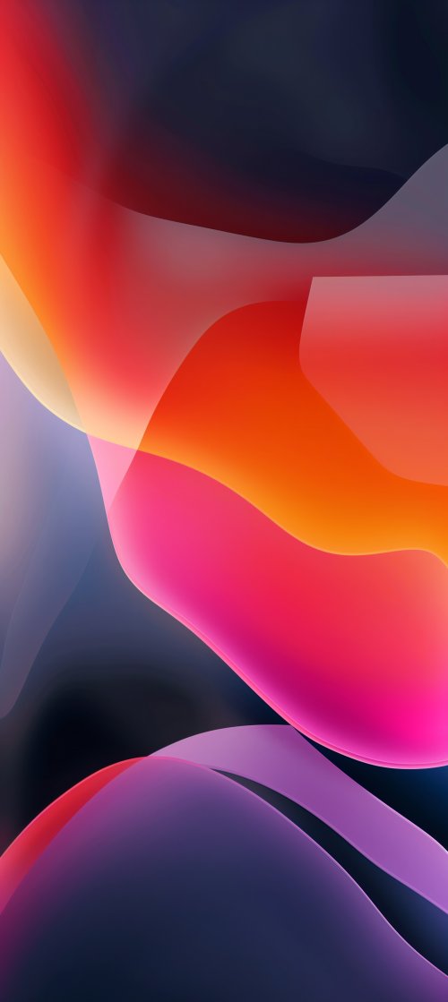 Abstract Colorful Flowing Shapes