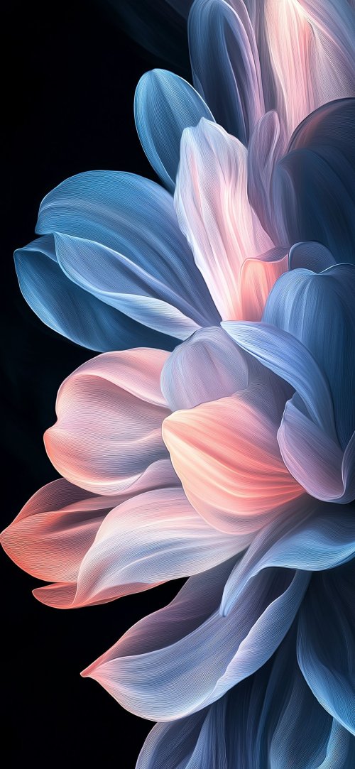 Abstract Floral Bloom - Related Dark Wallpapers wallpaper