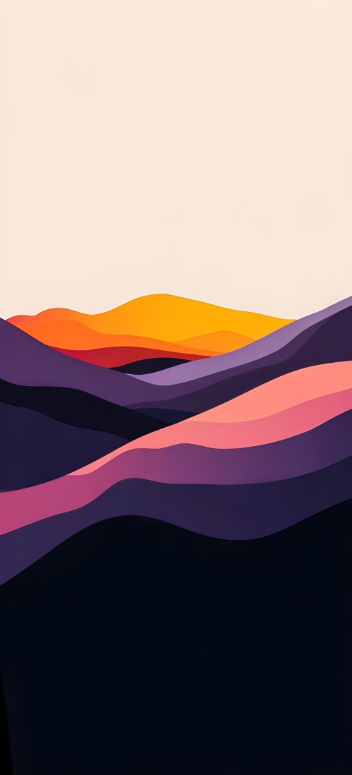 Abstract Sunset Hills - Related 4K Wallpapers wallpaper