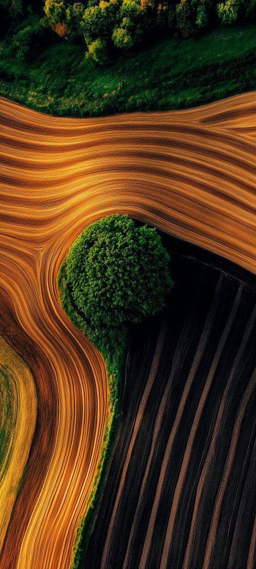 Aerial Farmland Pattern - Related 4K Wallpapers wallpaper