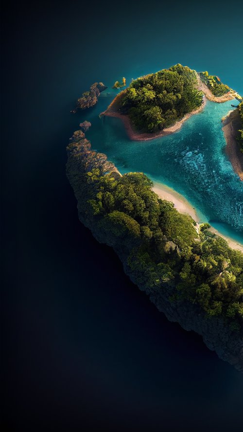 Aerial Island Paradise