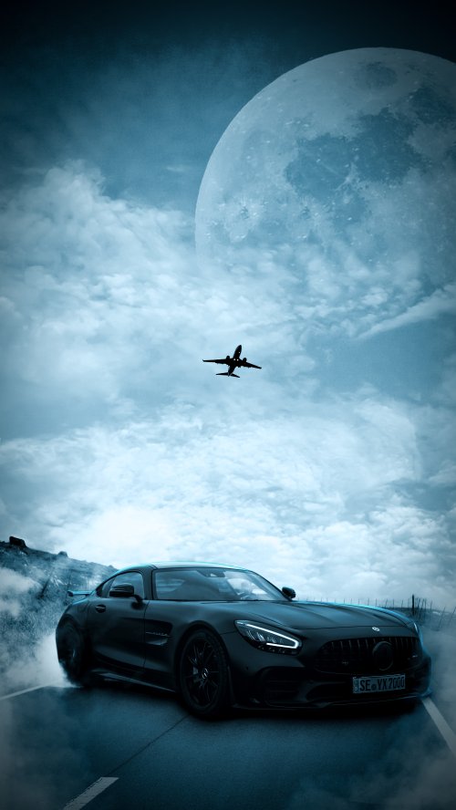 AMG GT Moonscape - mercedes-benz Wallpaper