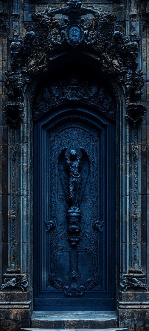 Angelic Doorway in Blue - Related Ghetto Wallpapers wallpaper