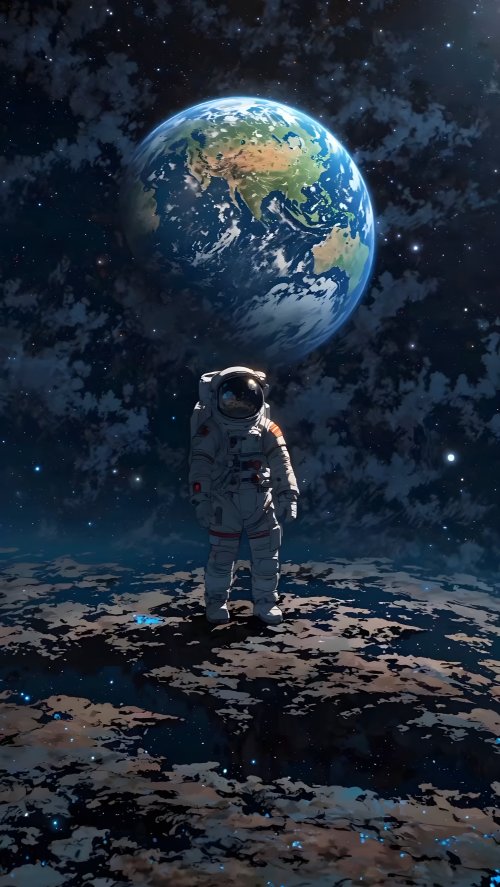 Astronaut Earth View - Related Ghetto Wallpapers wallpaper