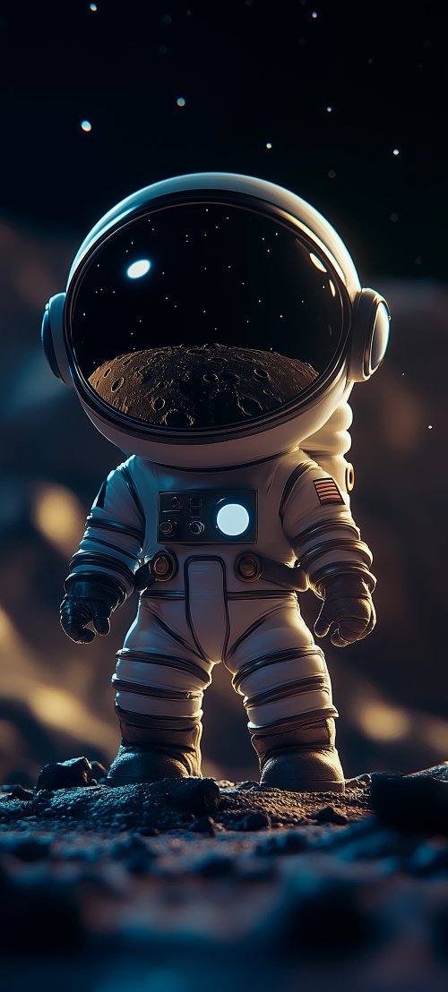 Astronaut on the Moon - Related 4K Wallpapers wallpaper