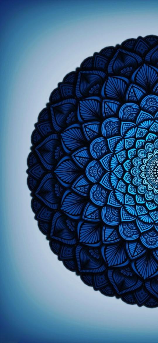Blue Mandala Bloom