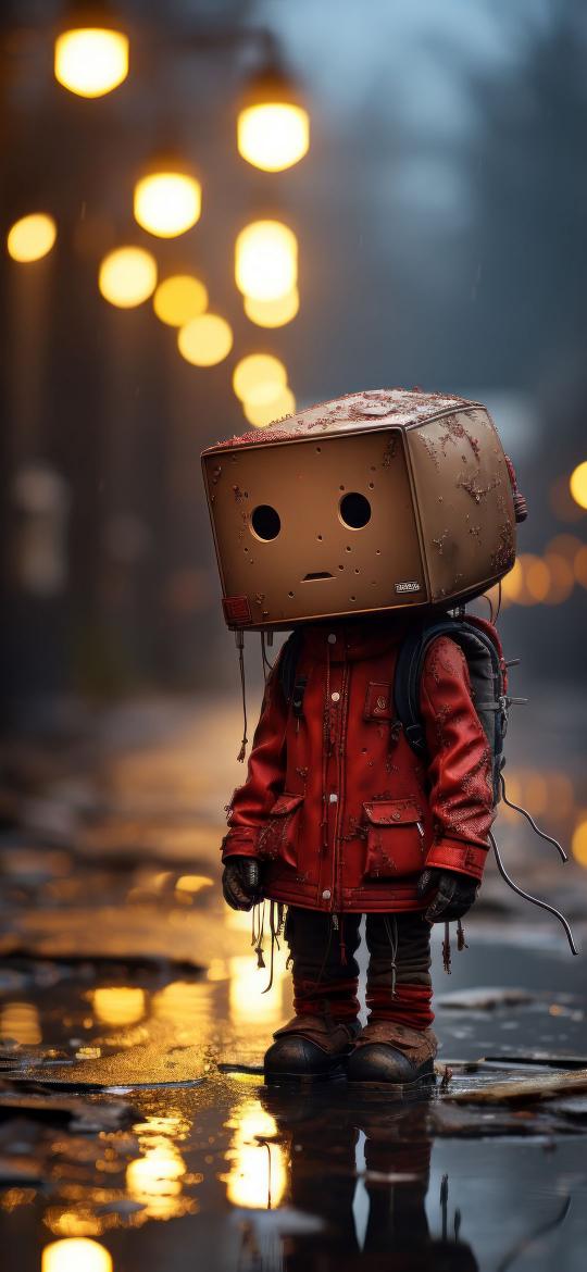 Boxhead in the Rain - Related Anime Wallpapers wallpaper