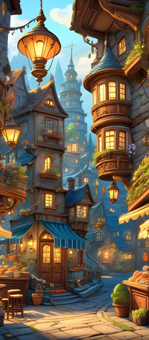 Charming Town Street View