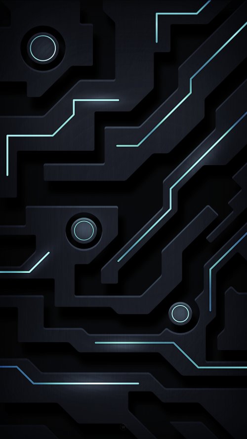 Circuit Board Glow - Related Dark Wallpapers wallpaper