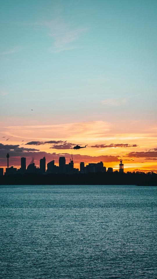 Cityscape Sunset Silhouette - Related Dark Wallpapers wallpaper