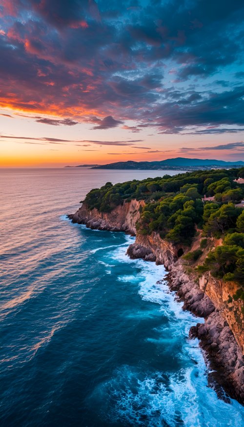 Coastal Sunset Cliff View - Related 4K Wallpapers wallpaper