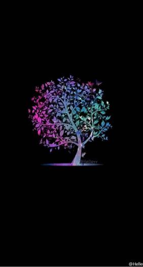 Colorful Galaxy Tree - Related Dope Wallpapers wallpaper