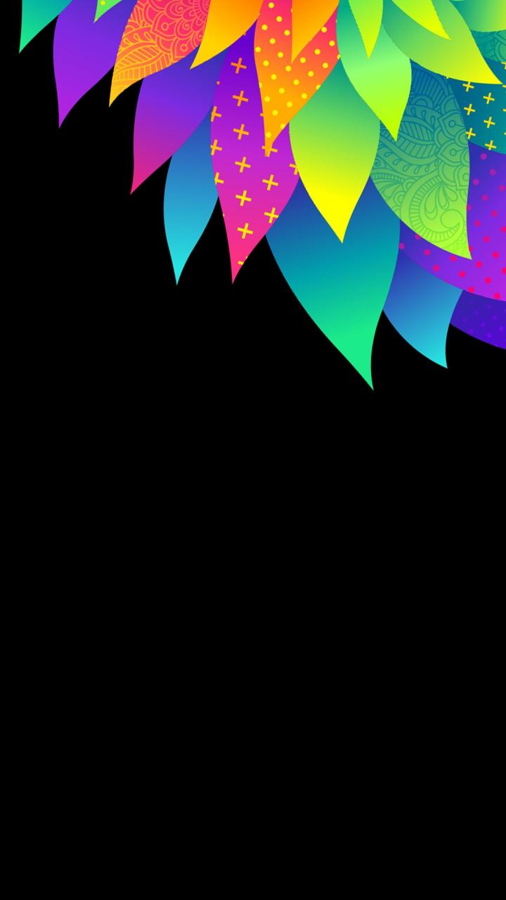 Colorful Gradient Leaf Design - Related Ghetto Wallpapers wallpaper