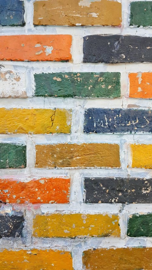 Colorful Painted Brick Wall - Related Ghetto Wallpapers wallpaper