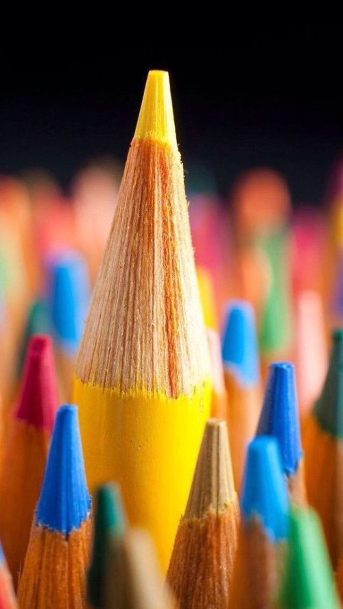 Colorful Pencil Tip Focus - Related Dope Wallpapers wallpaper