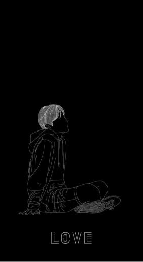 Contemplative Line Art Portrait - Related Ghetto Wallpapers wallpaper