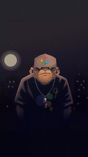 Cool Monkey Google - Related Dark Wallpapers wallpaper
