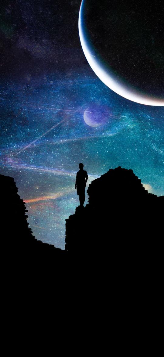 Cosmic Voyager Silhouette - Related Ghetto Wallpapers wallpaper