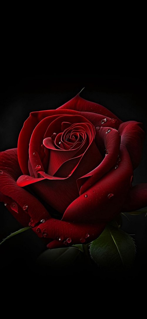 Crimson Rose Dew Drops - Related 4K Wallpapers wallpaper