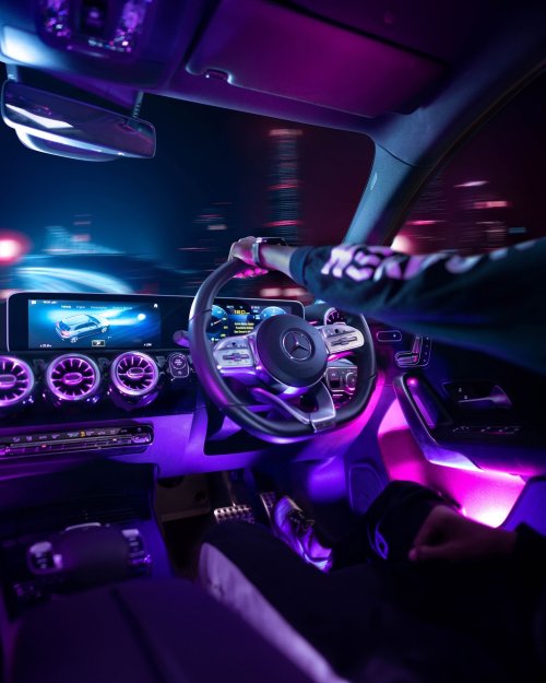 Cyberpunk Car Interior Drive - Related Dope Wallpapers wallpaper