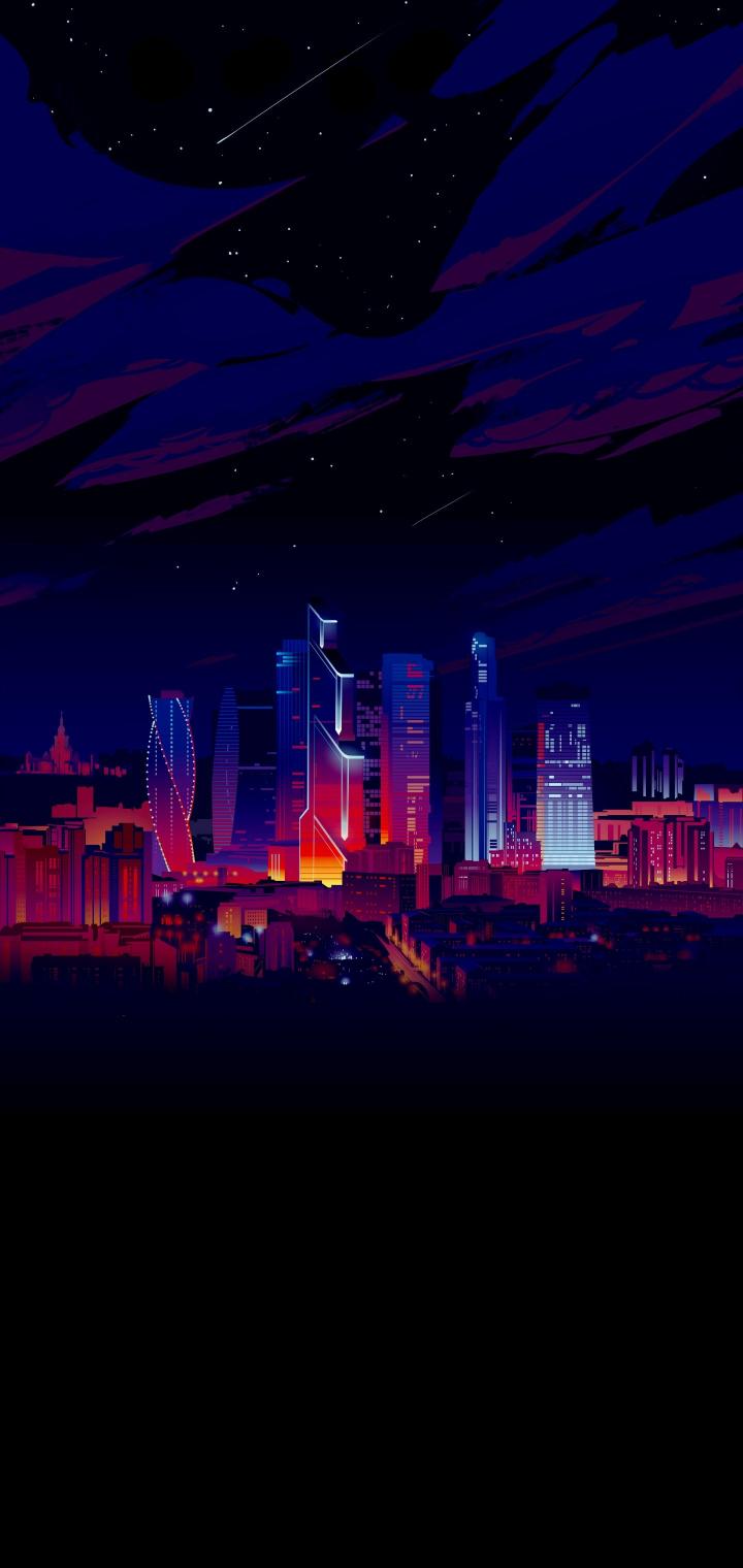 Cyberpunk City at Night - Related 4K Wallpapers wallpaper