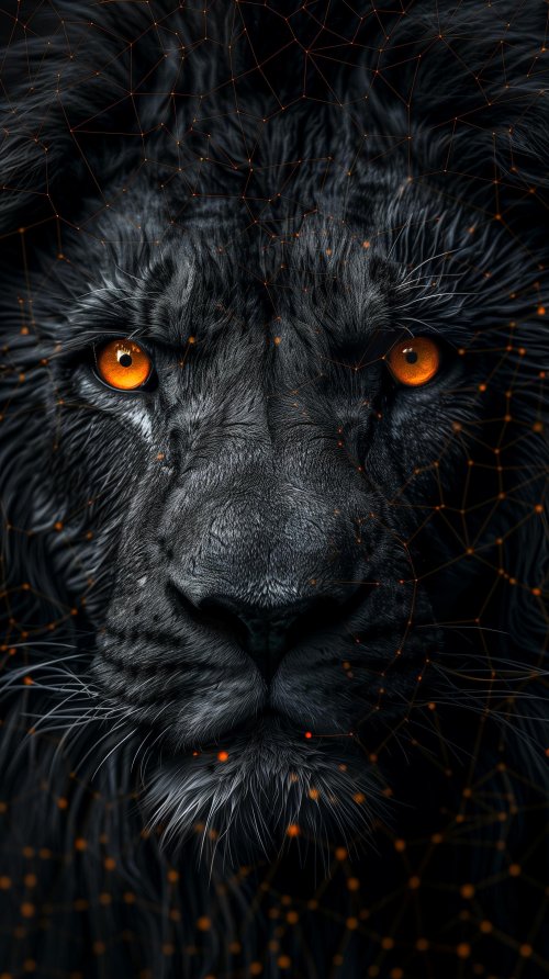 Cyberpunk Lion Gaze - lion Wallpaper
