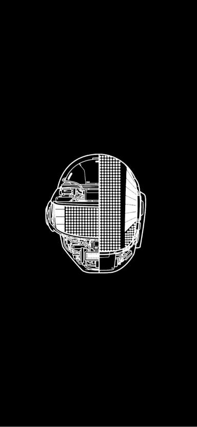 Daft Punk Helmet Outline - Related 4K Wallpapers wallpaper