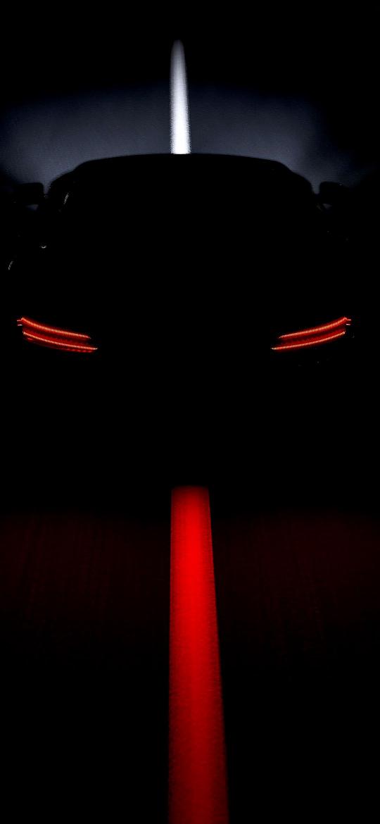Dark Car Red Lights - Related 4K Wallpapers wallpaper