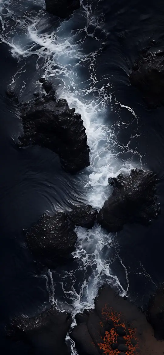 Dark Ocean Rockscape