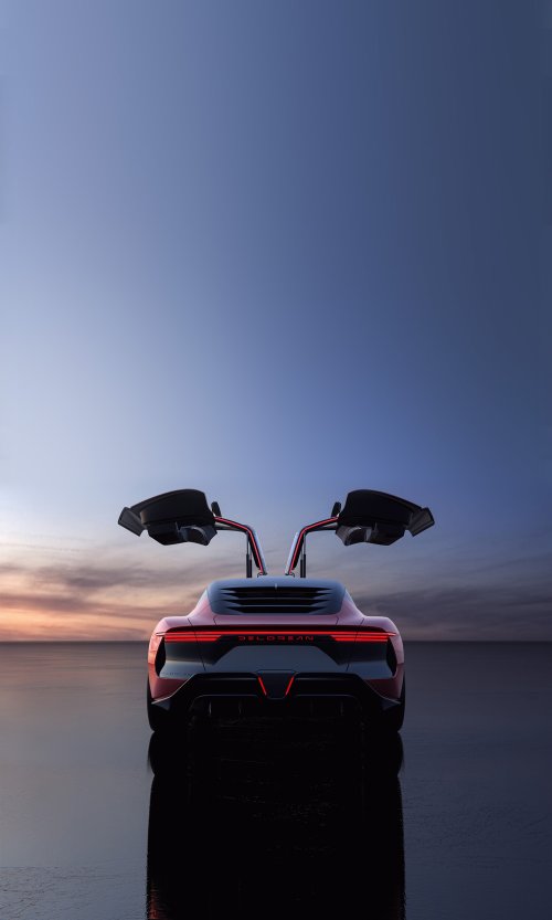 DeLorean Sunset Reflection - Related Ghetto Wallpapers wallpaper