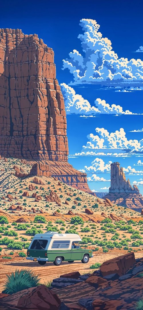 Desert Road Trip Anime - Related Ghetto Wallpapers wallpaper