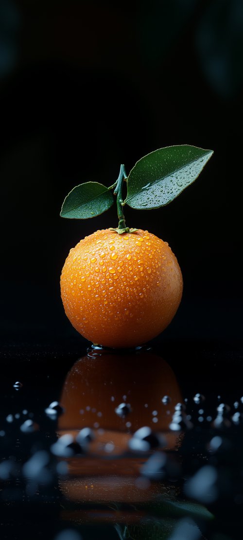 Dewy Clementine Still Life