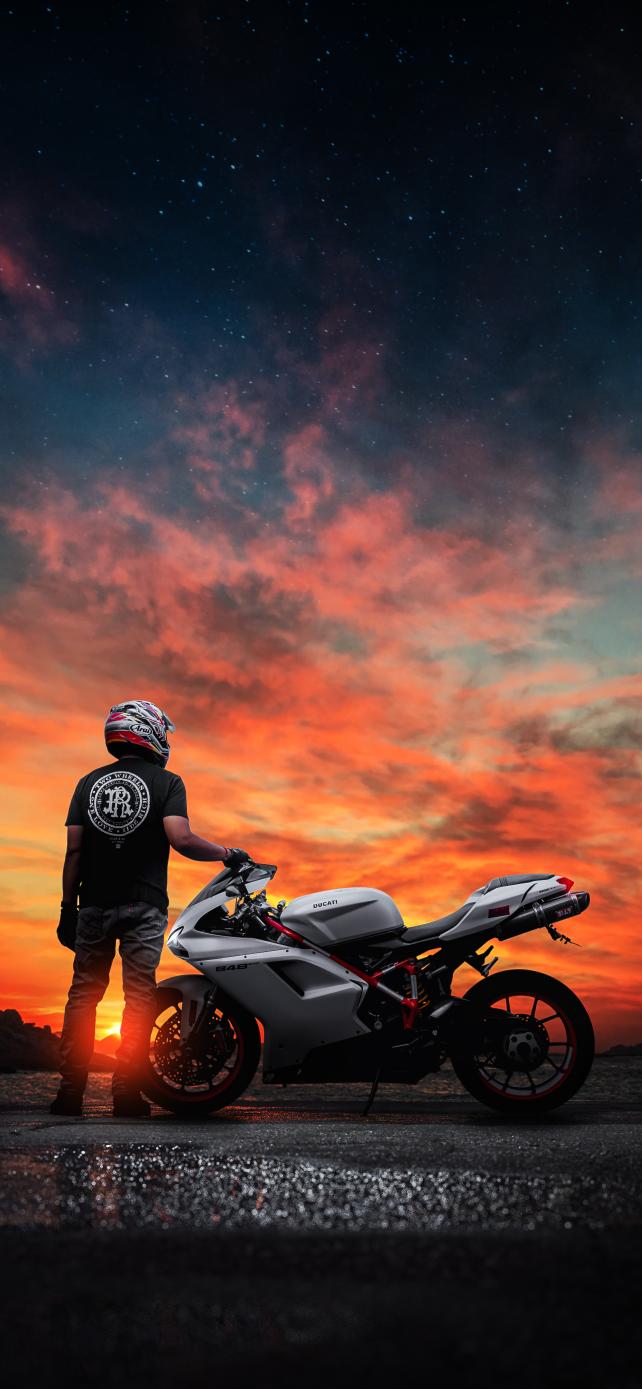 Ducati Sunset Ride - Related Anime Wallpapers wallpaper