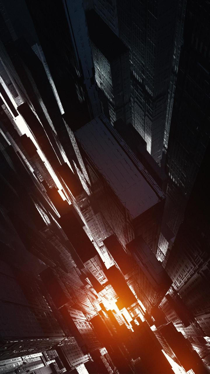 Dystopian Cityscape Below - Related 4K Wallpapers wallpaper
