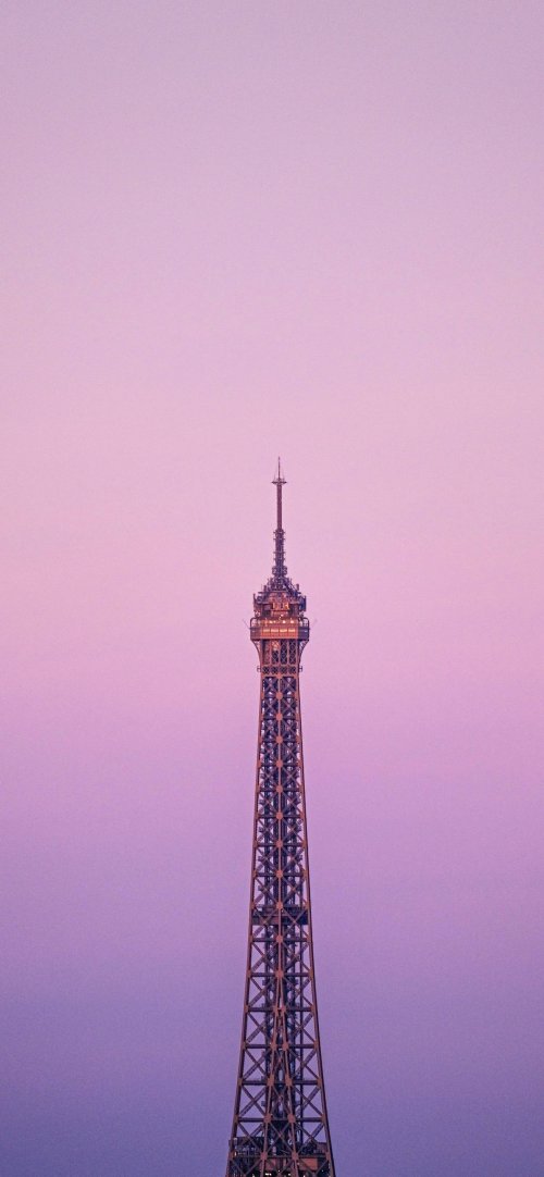 Eiffel Tower Sunset Hues