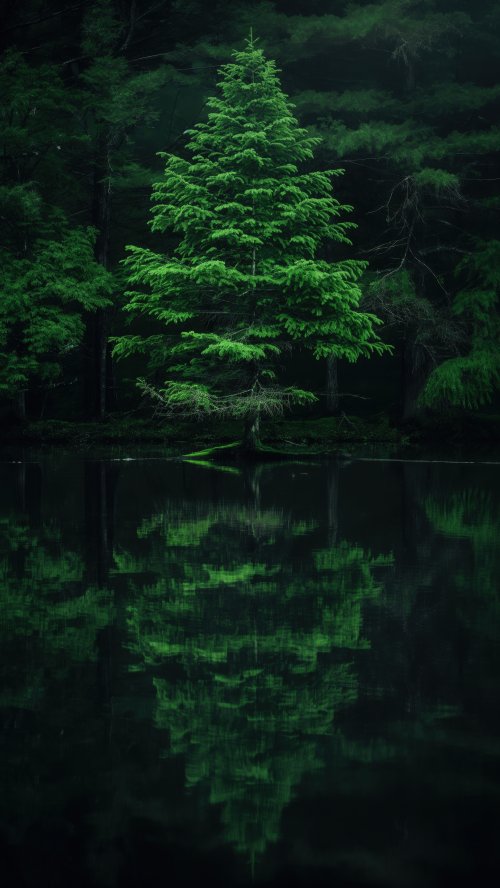 Emerald Tree Reflection