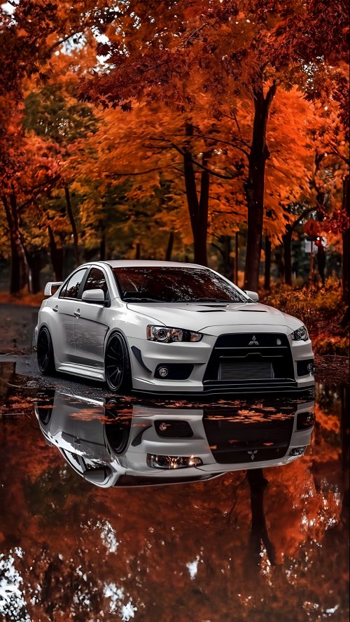 Evo Autumn Reflection - Related 4K Wallpapers wallpaper