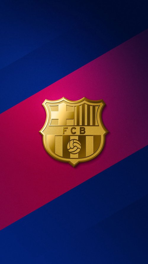 FC Barcelona Golden Emblem - logo Wallpaper
