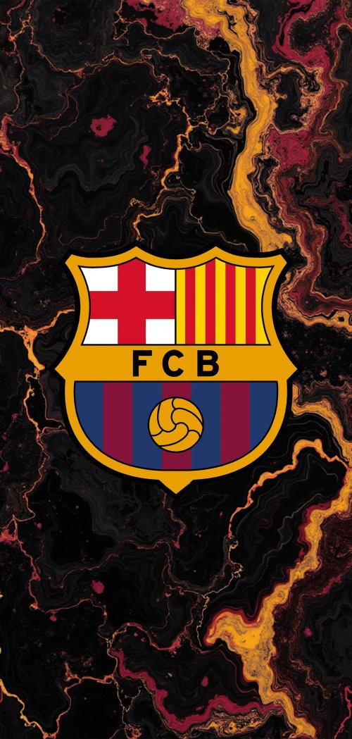 FC Barcelona Marble Crest - logo Wallpaper