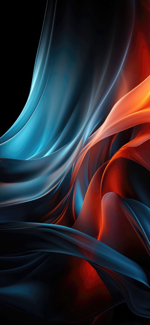 Fiery Blue Abstract Waves - Related Dope Wallpapers wallpaper