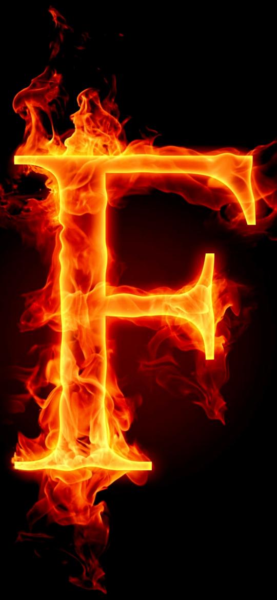 Fiery Letter F - Related 4K Wallpapers wallpaper