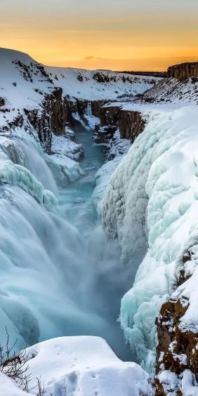 Frozen Waterfall Landscape - Related Ghetto Wallpapers wallpaper
