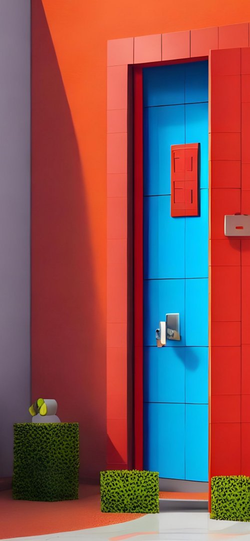 Geometric Doorway - Related Dark Wallpapers wallpaper
