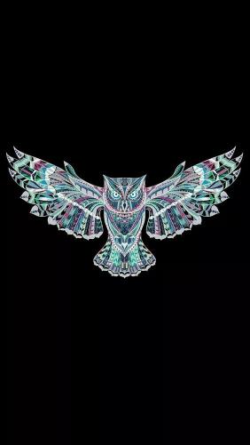 Geometric Owl Illustration - Related Anime Wallpapers wallpaper