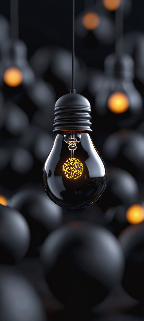 Glowing Bulb Idea - Related Dark Wallpapers wallpaper