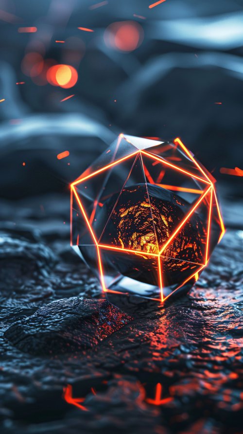 Glowing_Geometric_Structure - Related Dope Wallpapers wallpaper